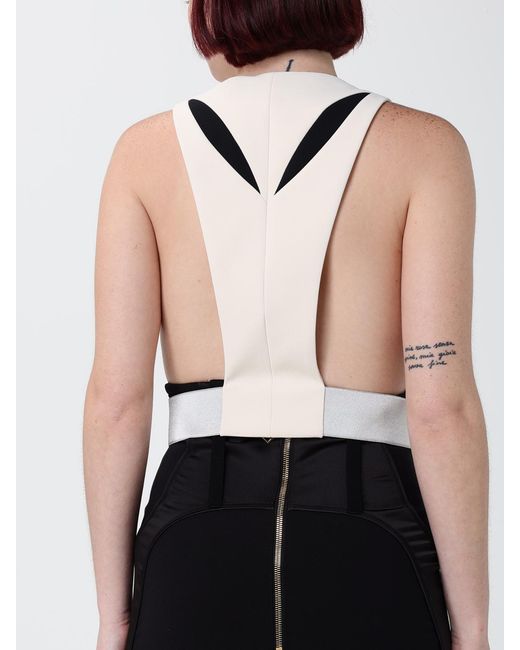 Elisabetta Franchi Black Single Breasted Vest