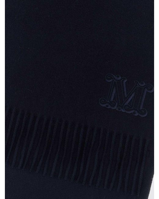 Max Mara Blue Dalia Cashmere Scarf