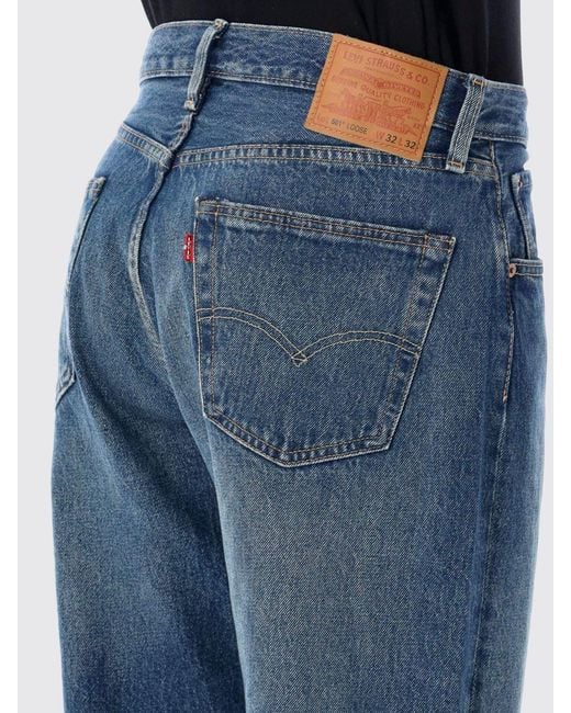 Levi's Blue 501 Loose Jeans for men