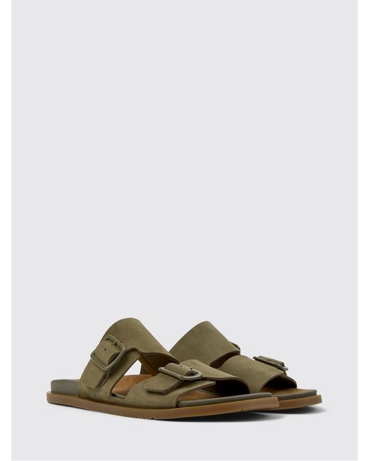 Camper Green Lluc Suede Sandals for men