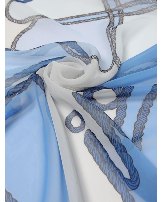 Liu Jo Blue Printed Foulard