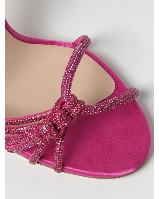 Sandalias de tacón Casadei de color Pink