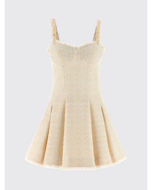 Balmain Natural Tweed Mini Dress
