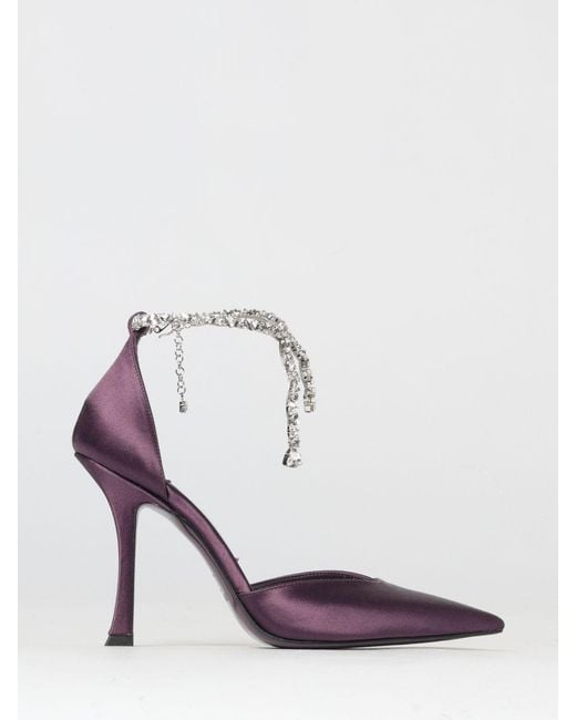 Jimmy Choo Pink Stevie Satin Pump With Jewel Strap