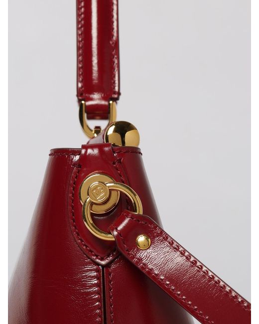 Dolce & Gabbana Red Dolce &Amp Gabbana Vittoria Polished Leather Bag