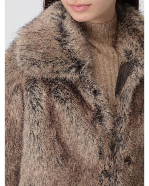 Liu Jo Brown Fur Coats