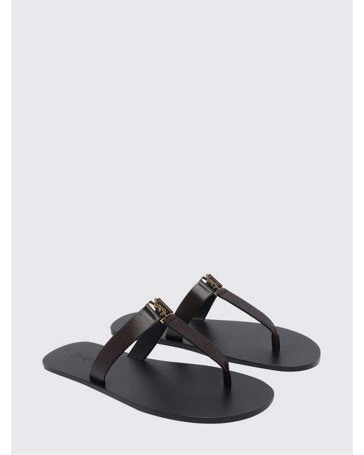 Saint Laurent Multicolor Babylone Leather Flip Flop Sandals for men