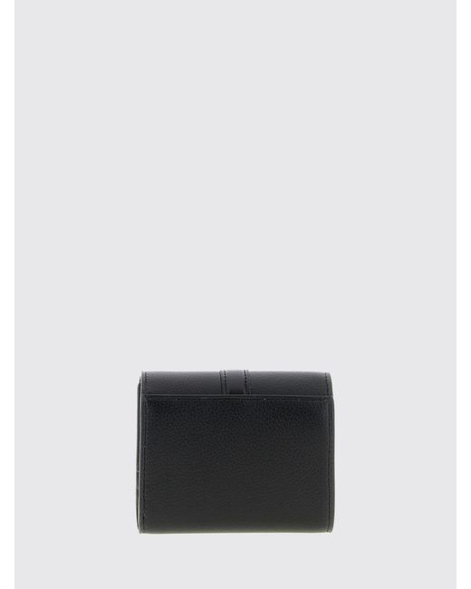 Stella McCartney White Falabella Grained Synthetic Leather Wallet With Lock