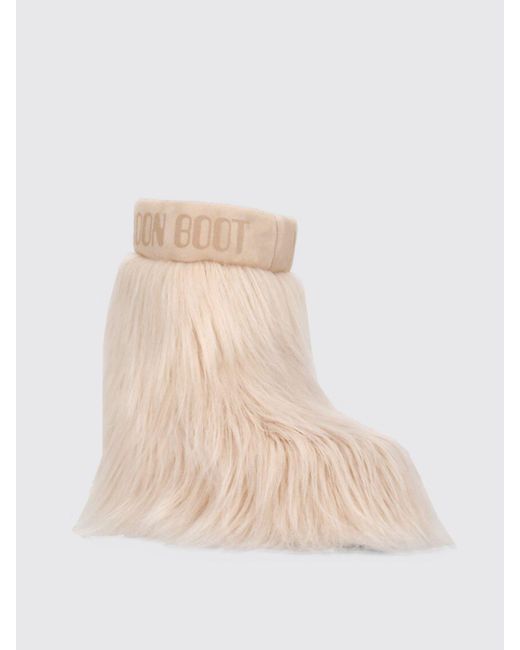 Moon Boot Natural Flat Ankle Boots
