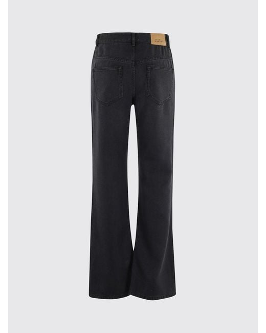 Isabel Marant Blue Belvira High-Waisted Flared Lyocell Denim Jeans