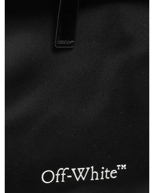 Off-White c/o Virgil Abloh Black Nylon Backpack With Arrow Logo for men