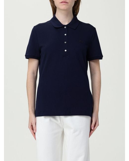 Lacoste Blue Cotton Polo Shirt