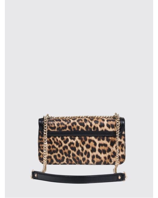 Liu Jo Gray Faux Leather Animal Print Bag