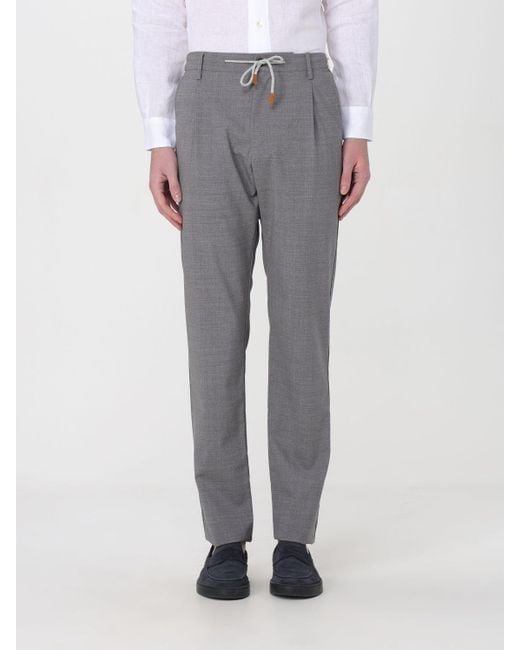 Eleventy Gray Trousers for men