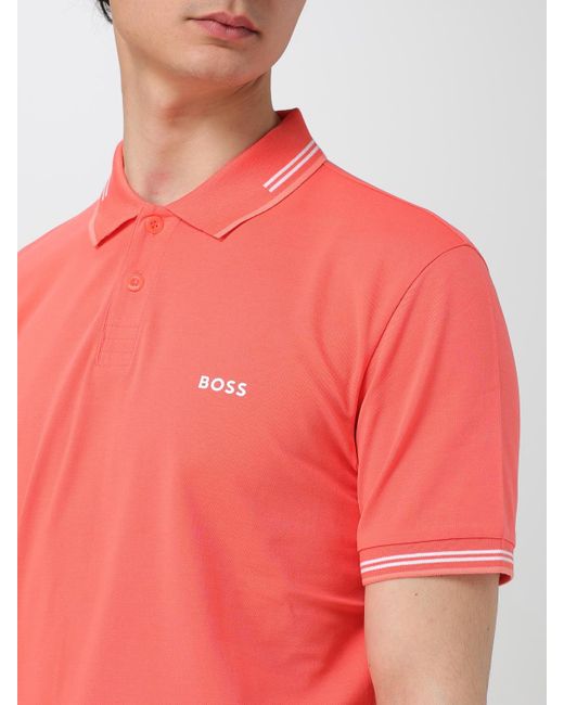 Polo Homme Boss pour homme en coloris Red
