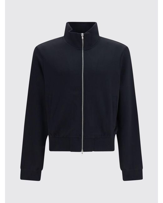 Our Legacy Blue High Neck Cotton-Blend Zip Sweatshirt for men