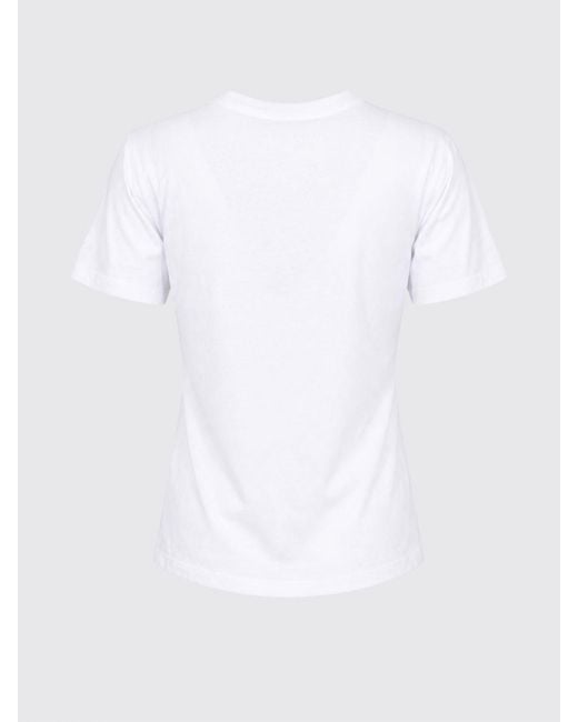 Mc2 Saint Barth White Crewneck Cotton T-Shirt With Graphic Print And Logo