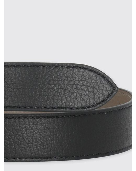 Coccinelle White C-Me Reversible Hammered Leather Belt