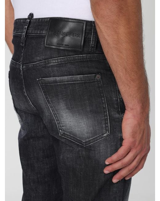 DSquared² Blue Relaxed Fit Jeans With Button Closure And Five Pockets for men