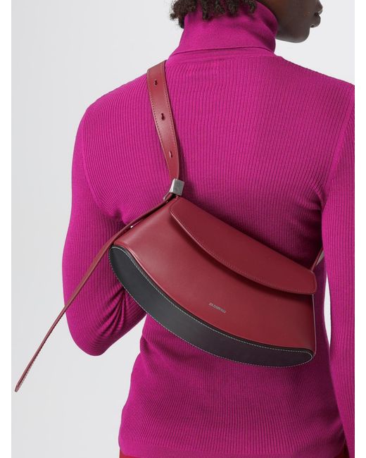 Jil Sander Red Shoulder Bag
