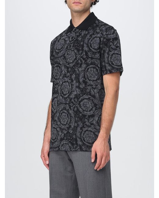 Versace Black Polo Shirt for men