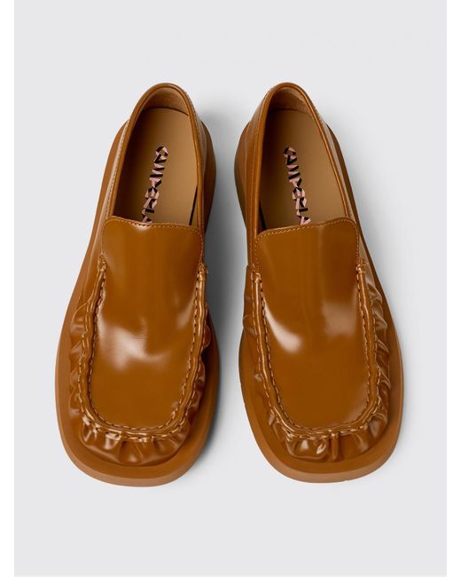 CAMPERLAB Brown Mil 1978 Brushed Leather Loafer for men