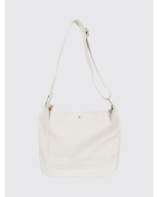 A.P.C. White Journal Canvas Bag for men