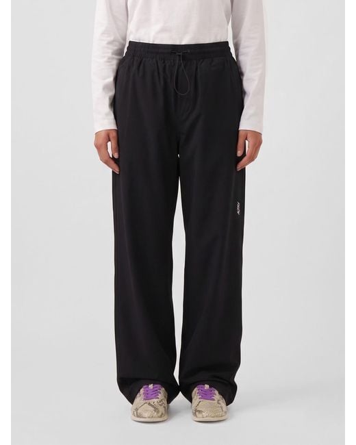 Autry Black Nylon Jogging Trousers