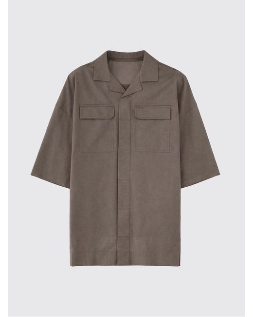Rick Owens Gray Casual Cotton Shirt for men
