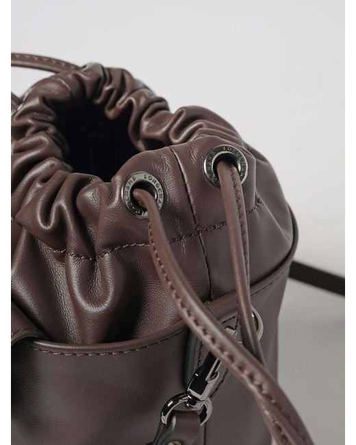 Longchamp Brown Le Pliage Xtra Mini Cowhide Leather Bucket Bag