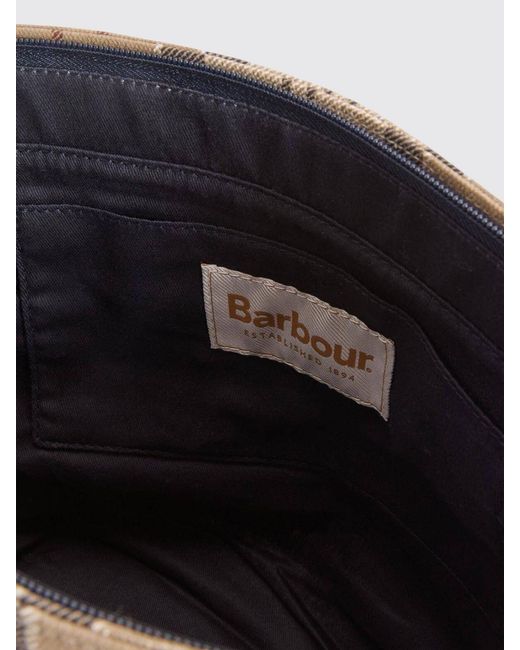 Barbour Natural Tartan Cotton Maisy Bag