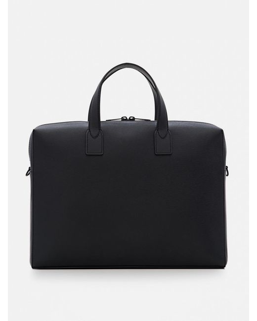 Paul Smith Black Leather Briefcase Professional Portfolio for men