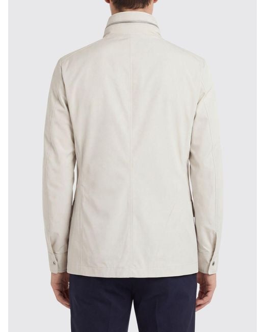 Moorer Natural Sten-At Polyester Jacket for men