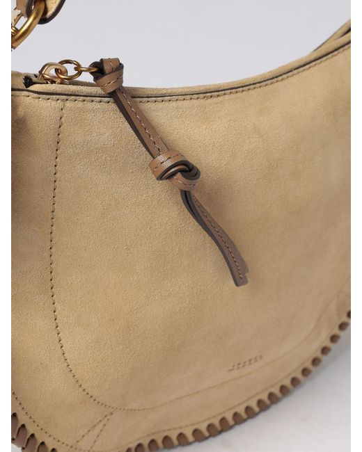Isabel Marant Natural Oskan Suede Bag