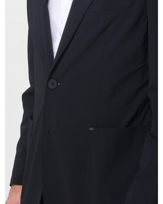 Manuel Ritz Blue Single-Breasted Blazer for men