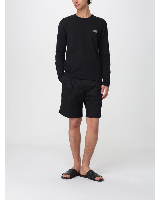 Dolce & Gabbana Black Dolce &Amp Gabbana Stretch Cotton Shorts for men