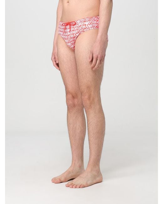 Emporio Armani Pink Swimsuit for men
