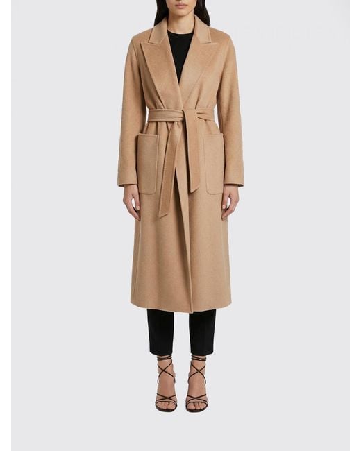 Max Mara Natural Wool And Cashmere Coat