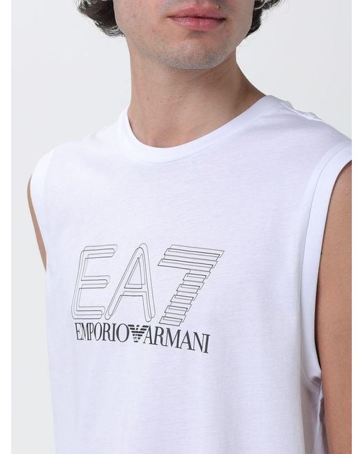 EA7 White T-Shirt for men