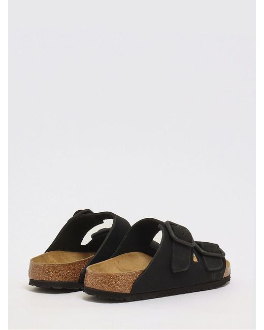Birkenstock Black Arizona Wire Buckle Flat Sandals