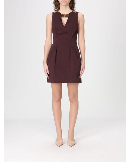 Elisabetta Franchi Purple Mini Dress