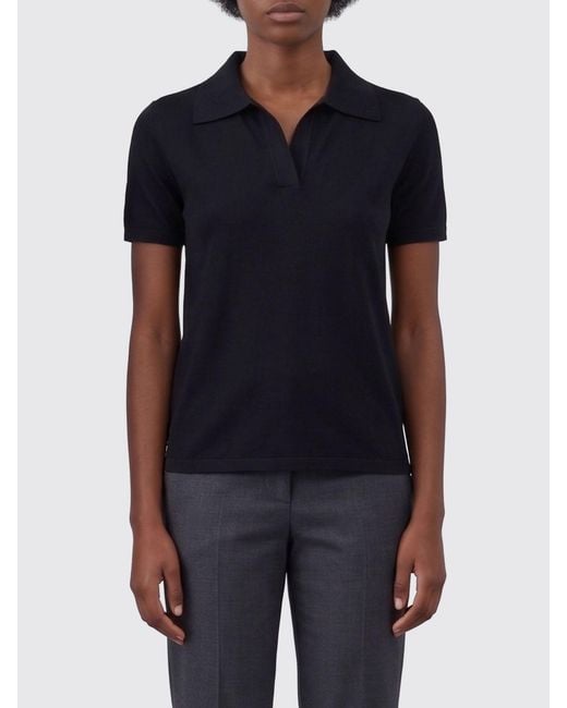Roberto Collina Blue Viscose Polo Shirt