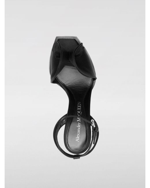 Alexander McQueen Black Sandalen mit absatz