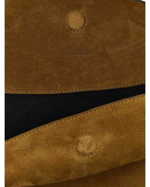 Isabel Marant Natural Oskan Suede Bag