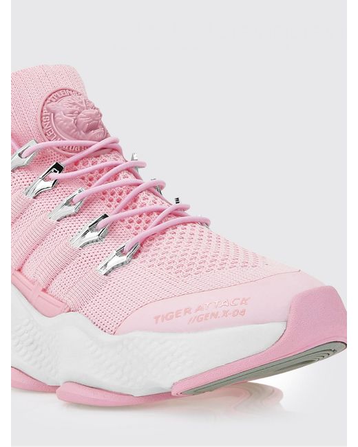 Philipp Plein Pink Mesh And Rubber Sneakers for men