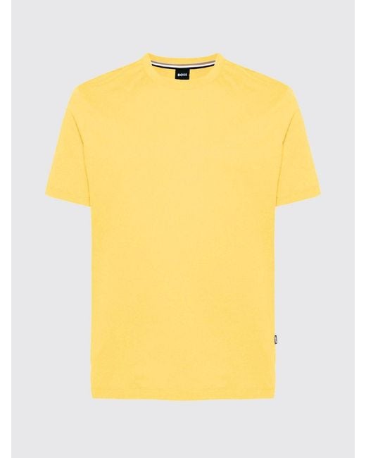 Boss Yellow Basic Cotton T-Shirt for men