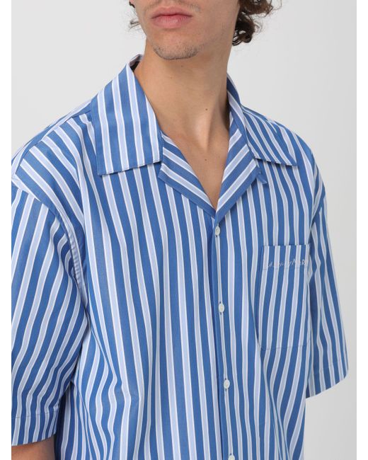 Camicia in cotone a righe di Marni in Blue da Uomo