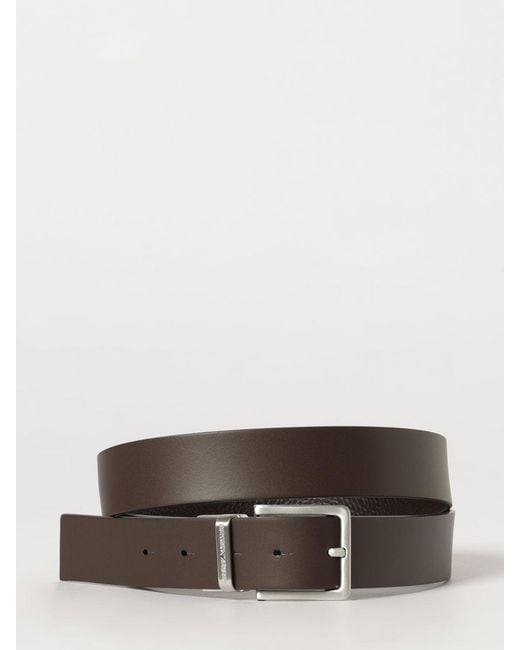 Emporio Armani Brown Belt for men