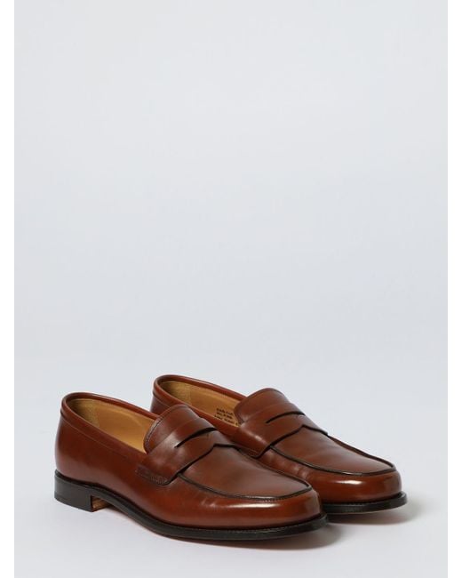 Church's Brown Penny Milford Leather Loafers for men