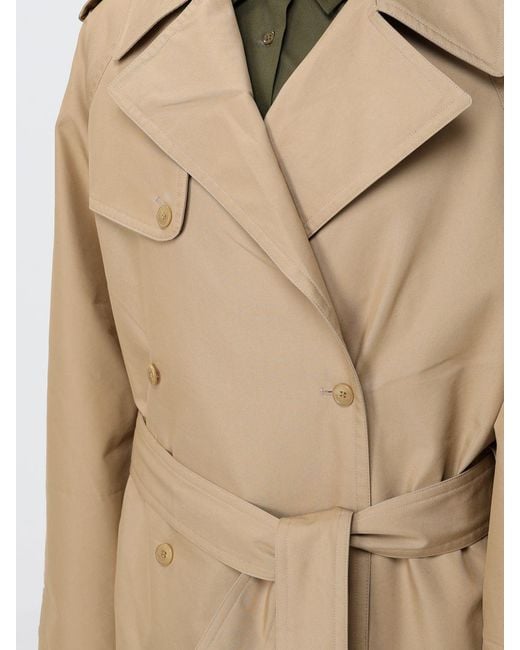 Frankie Shop Natural Cotton Blend Oversized Trench Coat